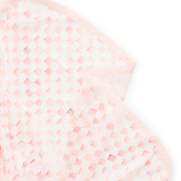 Mackenzie-Childs Rosy Check 90" Round Table Topper NEW - Picture 2 of 5